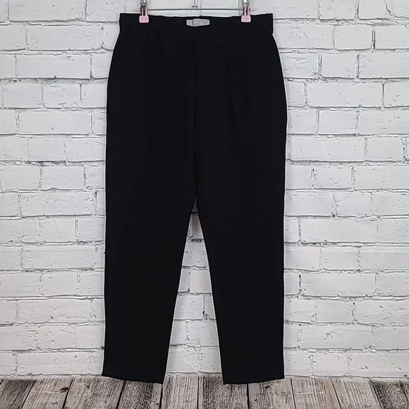 Everlane High Rise Pintuck Tapered Leg The Dream Pant in Black - NWT